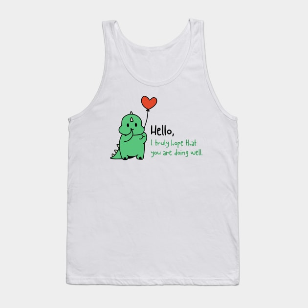 CUTE DINO Tank Top by tzolotov